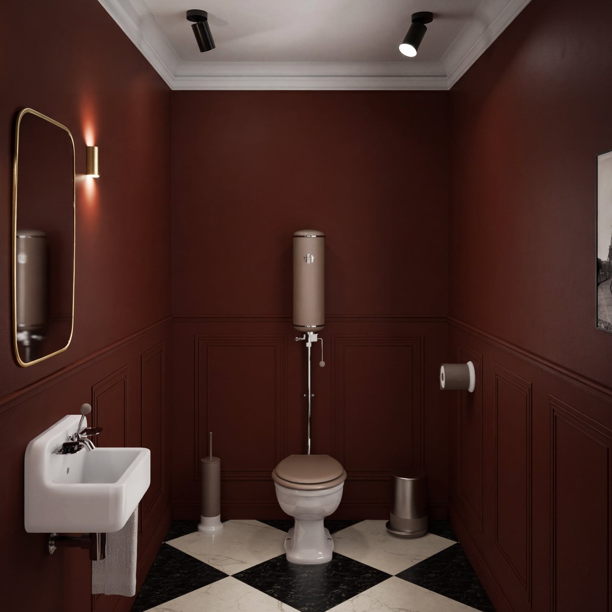 Toilette vintage avec WC rétro L'Original Griffon