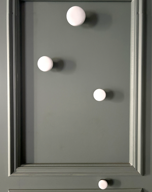 Patère Porcelaine blanche 1950