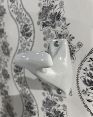 Patère 1930 en porcelaine