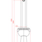 Le Tube WC completo da appoggio
