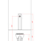 Le Tube WC completo sospeso